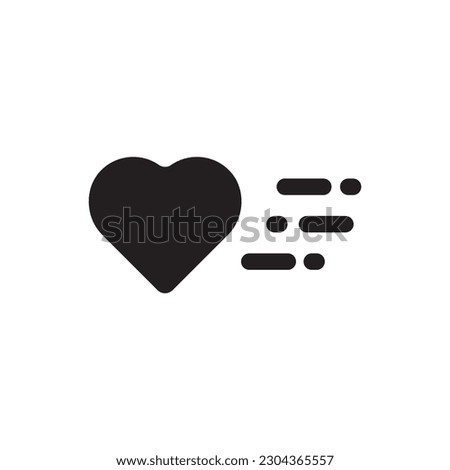 Heart vector icon. Heart vector sign. Love linear heart icon. Valentines day heart icon. Heartbeat symbol pictogram. UX UI icon