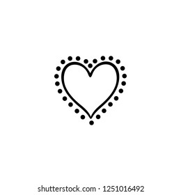 heart vector icon. heart sign on white background. heart icon for web and app