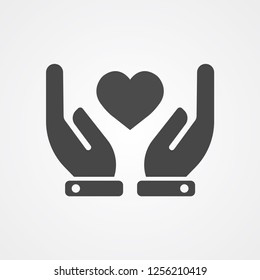 Heart vector icon sign symbol