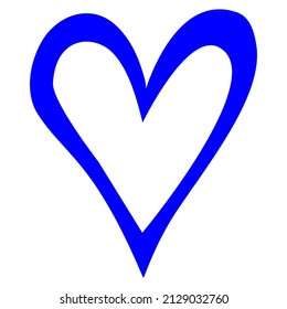 símbolo de signo de icono del vector del corazón. ilustración gráfica aislada