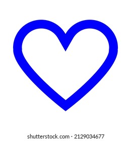 heart vector icon sign symbol. isolated graphic illustration