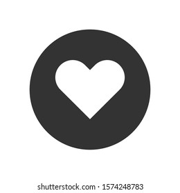 Heart vector icon, simple sign for web site and mobile app.