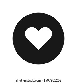 Heart vector icon, simple sign for web site and mobile app.