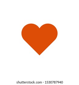 heart vector icon symbol isolated on a white background