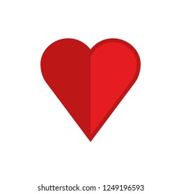 Heart vector icon, symbol of love