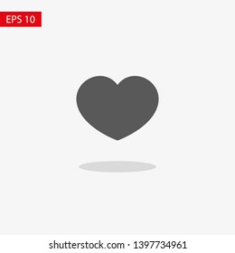 Heart vector icon, Symbol of Love and Valentine's Day. Social love heart icon. Heart icon - Perfect Love symbol. Vector EPS 10
