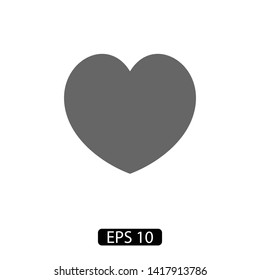 Heart vector icon, Symbol of Love and Valentine's Day. Social love heart icon. Heart icon - Perfect Love symbol. Vector EPS 10