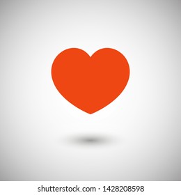 Heart vector icon, Symbol of Love and Valentine's Day. Social love heart icon. Heart icon - Perfect Love symbol. Vector EPS 10