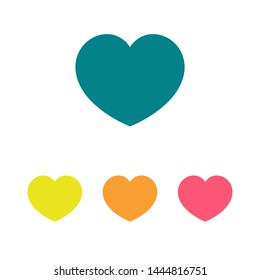 Heart vector icon, Symbol of Love and Valentine's Day. Social love heart icon. Heart icon - Perfect Love symbol. Vector EPS 10