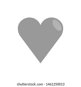 Heart vector icon, symbol of love