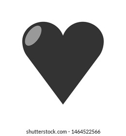 Heart vector icon, symbol of love