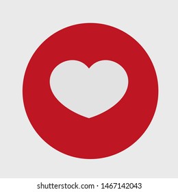 Heart vector icon, Symbol of Love and Valentine's Day. Social love heart icon. Heart icon - Perfect Love symbol. Vector EPS 10
