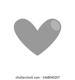 Heart vector icon, symbol of love