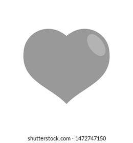 Heart vector icon, symbol of love