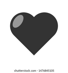 Heart vector icon, symbol of love