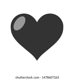 Heart vector icon, symbol of love