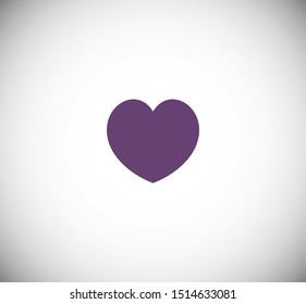 Heart vector icon, Symbol of Love and Valentine's Day. Social love heart icon. Heart icon - Perfect Love symbol. Vector EPS 10