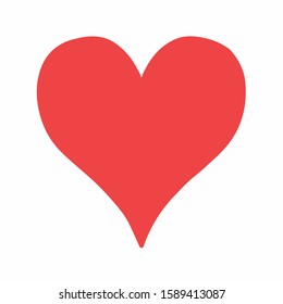 Heart vector icon. Symbol of love. Flat style for graphic and web design logo 
