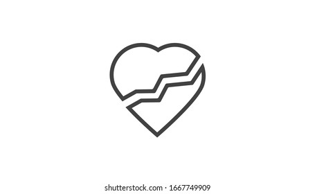 Heart vector icon, Symbol of Love and Valentine's Day 