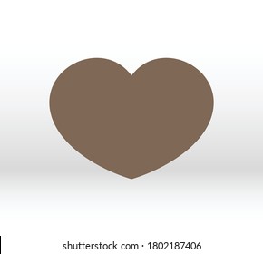 Herzvektorsymbol, Symbol der Liebe und Valentinstag. Herzenslust der sozialen Liebe. Herzsymbol - Perfect Love Symbol. Vektor EPS10