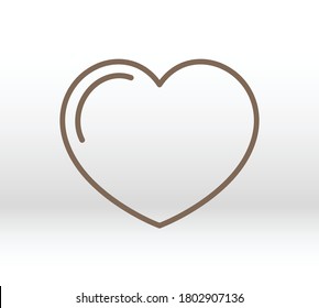 Heart vector icon, Symbol of Love and Valentine's Day. Social love heart icon. Heart icon - Perfect Love symbol. Vector EPS 10