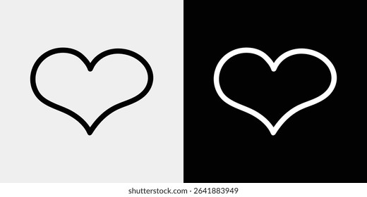 Heart vector icon that can be used to express emotions and feelings