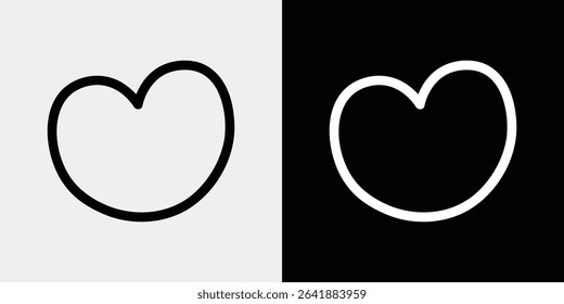 Heart vector icon that can be used to express emotions and feelings