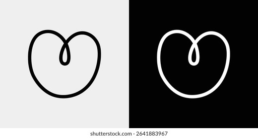 Heart vector icon that can be used to express emotions and feelings
