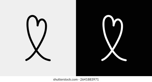 Heart vector icon that can be used to express emotions and feelings