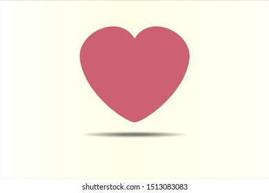 Heart vector icon for Valentine's Day