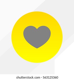 Heart vector icon for web design and mobile application user interface