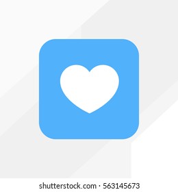 Heart vector icon for web design and mobile application user interface