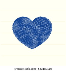 Heart vector icon for web design and mobile application user interface