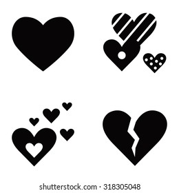 Heart vector icons