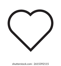 Heart vector icons on white background. love symbol isolated