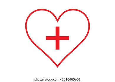 Ícones de vetor cardíaco. Conjunto de ícones de pulsação no plano de fundo isolado. Logotipo do coração do cardiograma de símbolo em estilo linear. Ilustração vetorial