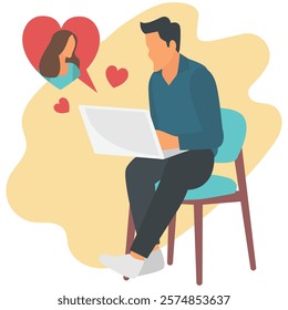 Heart to Heart vector illustration