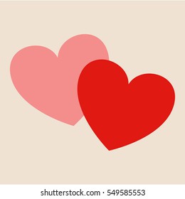 heart. vector illustration. cute design concept.