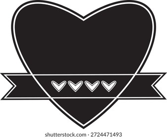 Heart  Vector Illustration For Elegant Wedding Decor And Romantic Valentine Card Design.