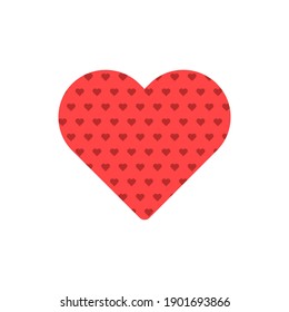 Heart vector illustration in flat design