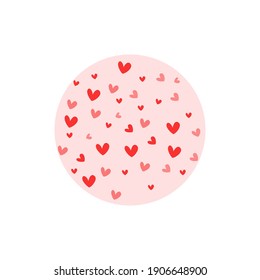 Heart vector illustration in flat design