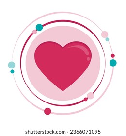 Heart vector illustration graphic icon symbol