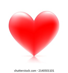 Heart vector illustration isolated on white background