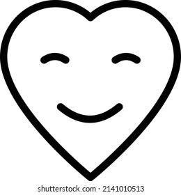 heart vector illustration isolated on a transparent background. stroke vector icons for concept or web graphics.