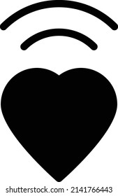 heart vector illustration isolated on a transparent background. stroke vector icons for concept or web graphics.