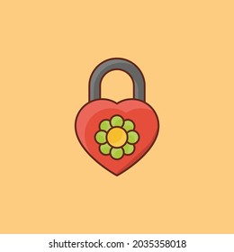 heart Vector illustration on a transparent background. Premium quality symbols. Vector Line Flat color  icon for concept and graphic design.