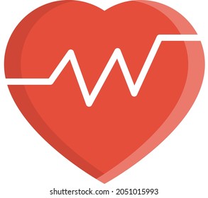 heart Vector illustration on a transparent background. Premium quality symbols. Vector Line Flat color  icon for concept and graphic design.