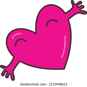 heart Vector illustration on a transparent background.Premium quality symmbols.Vector line flat icon for concept and graphic design.
