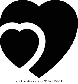 Heart Vector illustration on a transparent background.Premium quality symbols.Glyphs vector icon for concept and graphic design. 
