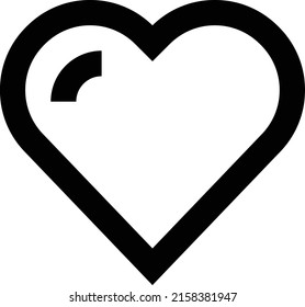 Heart Vector illustration on a transparent background.Premium quality symmbols.Stroke vector icon for concept and graphic design.
